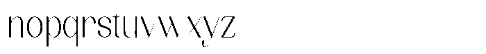 Kenigha Light Semi Condensed Font LOWERCASE