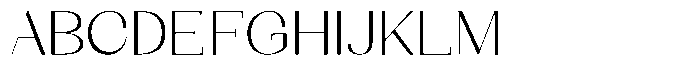 Kenigha Light Semi Expanded Font UPPERCASE