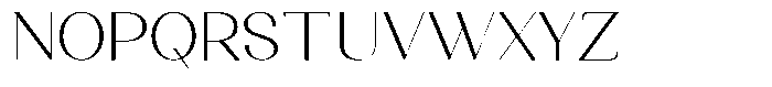 Kenigha Light Semi Expanded Font UPPERCASE