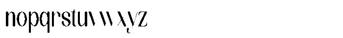 Kenigha Medium Condensed Font LOWERCASE