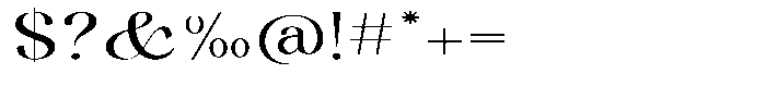 Kenigha Medium Expanded Font OTHER CHARS