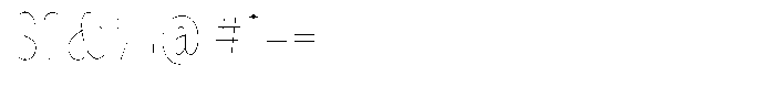 Kenigha Thin Condensed Font OTHER CHARS