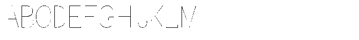 Kenigha Thin Semi Condensed Font UPPERCASE