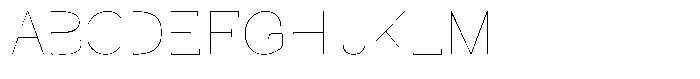 Kenigha Thin Semi Expanded Font UPPERCASE