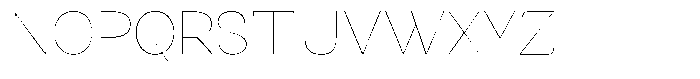 Kenigha Thin Semi Expanded Font UPPERCASE
