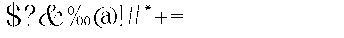 Kenigha Variable Thin Font OTHER CHARS