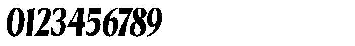 Kenisya Black Condensed Italic Font OTHER CHARS