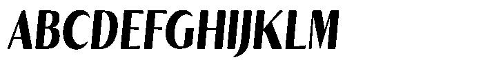 Kenisya Black Condensed Italic Font UPPERCASE