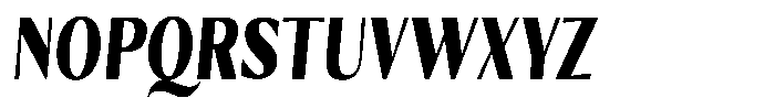 Kenisya Black Condensed Italic Font UPPERCASE
