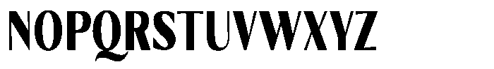 Kenisya Black Condensed Font UPPERCASE