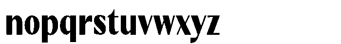 Kenisya Black Condensed Font LOWERCASE