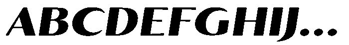 Kenisya Black Expanded Italic Font UPPERCASE