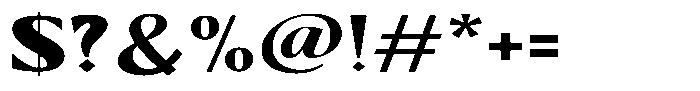 Kenisya Black Expanded Font OTHER CHARS