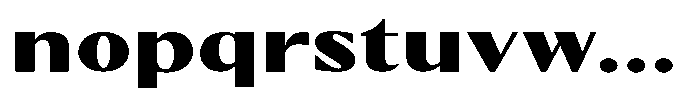 Kenisya Black Expanded Font LOWERCASE