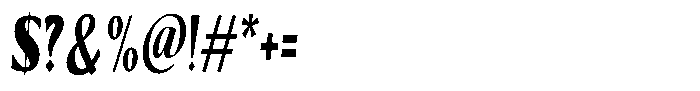Kenisya Black Extra Condensed Italic Font OTHER CHARS