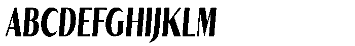 Kenisya Black Extra Condensed Italic Font UPPERCASE
