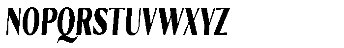 Kenisya Black Extra Condensed Italic Font UPPERCASE