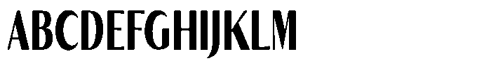Kenisya Black Extra Condensed Font UPPERCASE