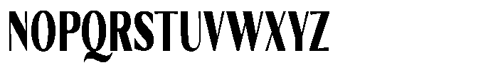 Kenisya Black Extra Condensed Font UPPERCASE
