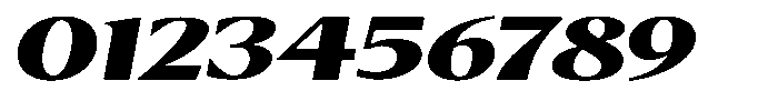 Kenisya Black Extra Expanded Italic Font OTHER CHARS