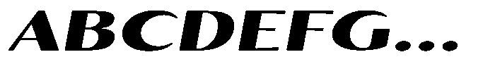 Kenisya Black Extra Expanded Italic Font UPPERCASE
