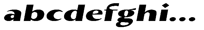 Kenisya Black Extra Expanded Italic FONT