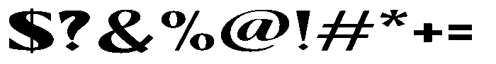 Kenisya Black Extra Expanded Font OTHER CHARS