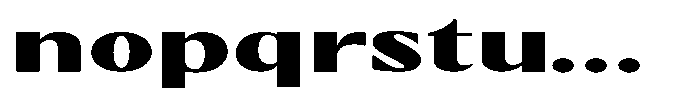Kenisya Black Extra Expanded Font LOWERCASE