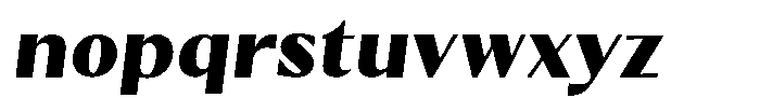 Kenisya Black Italic Font LOWERCASE