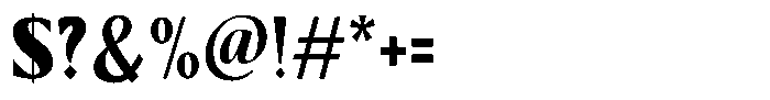 Kenisya Black Semi Condensed Font OTHER CHARS
