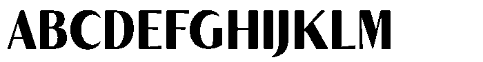 Kenisya Black Semi Condensed Font UPPERCASE
