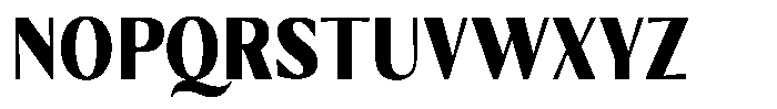 Kenisya Black Semi Condensed Font UPPERCASE