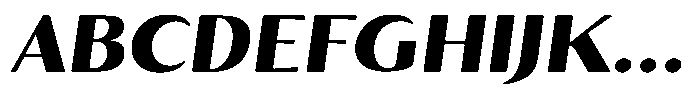 Kenisya Black Semi Expanded Italic Font UPPERCASE