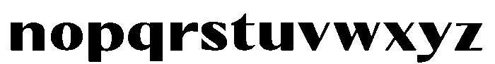 Kenisya Black Semi Expanded Font LOWERCASE