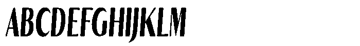Kenisya Black Ultra Condensed Italic Font UPPERCASE