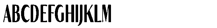 Kenisya Black Ultra Condensed Font UPPERCASE
