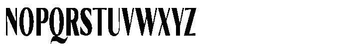 Kenisya Black Ultra Condensed Font UPPERCASE