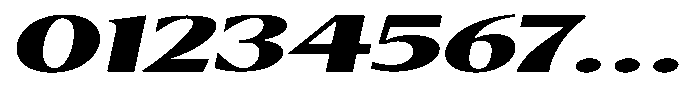 Kenisya Black Ultra Expanded Italic Font OTHER CHARS
