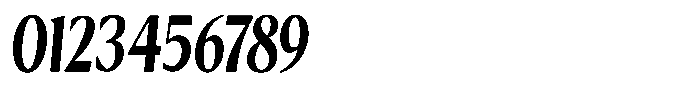 Kenisya Bold Condensed Italic Font OTHER CHARS