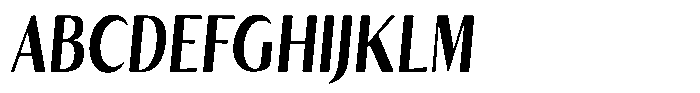 Kenisya Bold Condensed Italic Font UPPERCASE