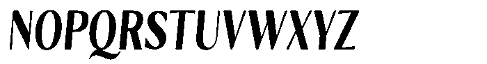 Kenisya Bold Condensed Italic Font UPPERCASE