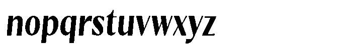 Kenisya Bold Condensed Italic Font LOWERCASE