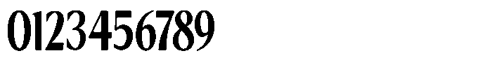 Kenisya Bold Condensed Font OTHER CHARS