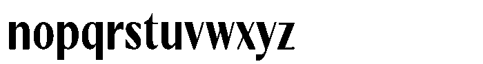 Kenisya Bold Condensed Font LOWERCASE