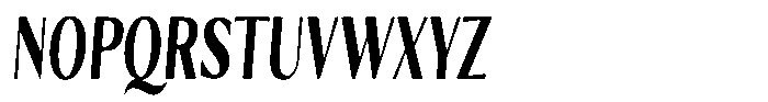 Kenisya Bold Extra Condensed Italic Font UPPERCASE