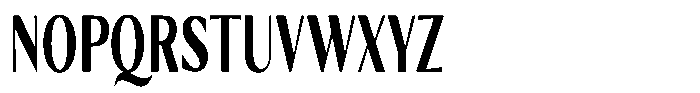 Kenisya Bold Extra Condensed Font UPPERCASE