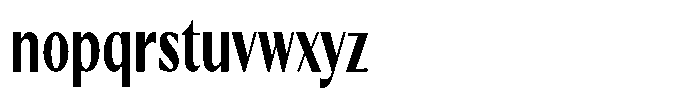 Kenisya Bold Extra Condensed Font LOWERCASE