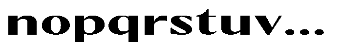 Kenisya Bold Extra Expanded Font LOWERCASE