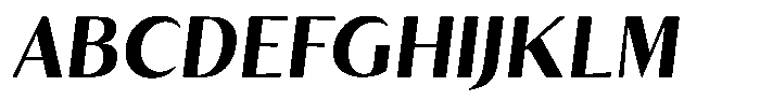 Kenisya Bold Italic Font UPPERCASE