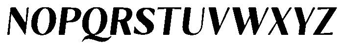 Kenisya Bold Italic Font UPPERCASE